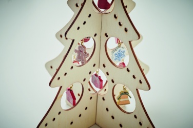 Logo trade promotional items picture of: Wooden Xmas tree decoration