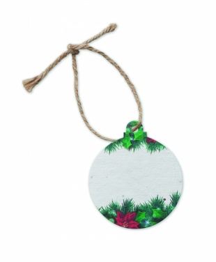 Logotrade promotional products photo of: Seed paper Xmas ornament