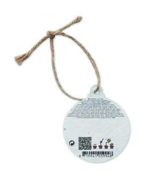 Logotrade promotional product image of: Seed paper Xmas ornament