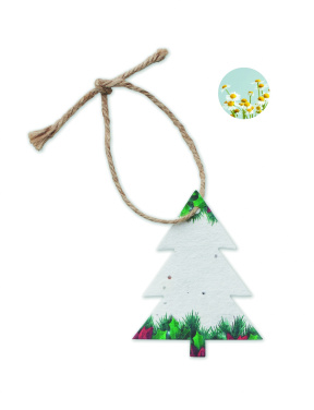 Logo trade promotional items picture of: Seed paper Xmas ornament