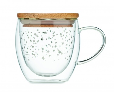 Logo trade corporate gifts image of: Double wall borosilicate mug