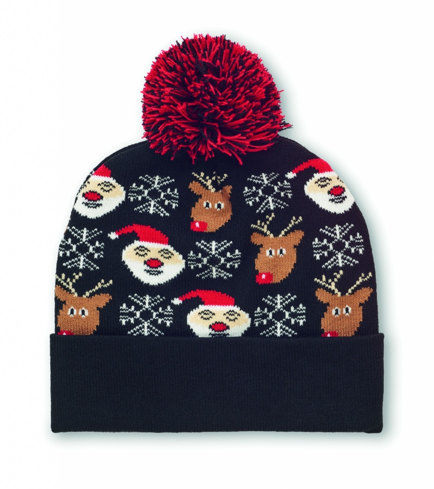 Logo trade promotional merchandise picture of: Christmas knitted beanie