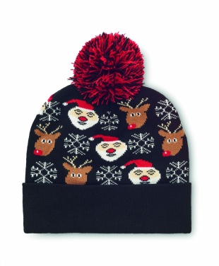 Logo trade promotional products image of: Christmas knitted beanie