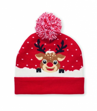 Logo trade promotional gifts image of: Christmas knitted beanie