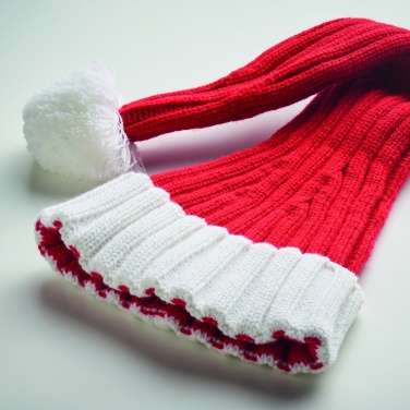 Logo trade promotional giveaway photo of: Long Christmas knitted beanie