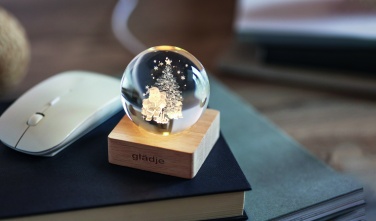 Logo trade business gift photo of: Christmas LED crystal ball