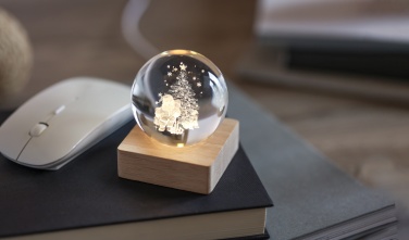 Logo trade promotional merchandise photo of: Christmas LED crystal ball