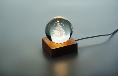 Logotrade promotional giveaway image of: Christmas LED crystal ball