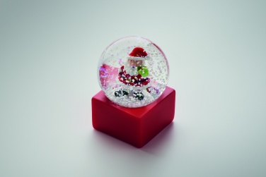 Logo trade business gifts image of: Small snow ball glass ornament