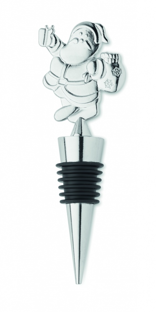 Logo trade promotional item photo of: Bottle stopper Christmas motif