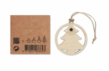 Logotrade promotional products photo of: Wooden tree shape hanger