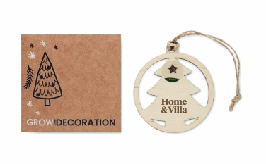 Logotrade promotional giveaway picture of: Wooden tree shape hanger