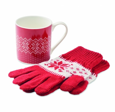 Logotrade promotional giveaways photo of: Winter gift mug and gloves set