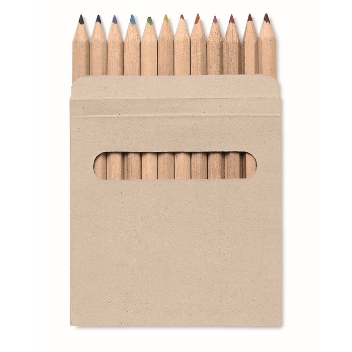 Logotrade promotional giveaway image of: 12 coloured pencils set