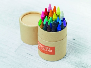 Logo trade business gift photo of: 30 wax crayons