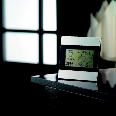 Logotrade promotional gift picture of: Weather station and clock