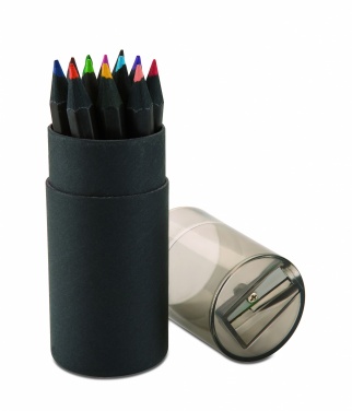 Logotrade promotional giveaway image of: Black colouring pencils