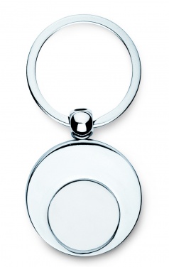 Logotrade corporate gift picture of: Metal key ring with token Tampere