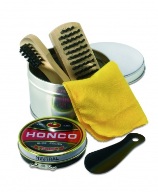 Logo trade promotional merchandise image of: Shoe polish kit