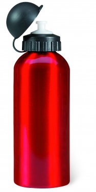 Logo trade promotional giveaway photo of: Single-walled 600 ml aluminum bottle