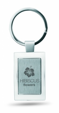 Logo trade corporate gifts picture of: Metal key ring Turku