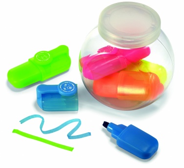 Logotrade promotional merchandise image of: 5 highlighters in container