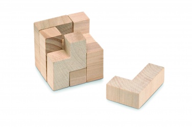 Logotrade advertising product image of: Wooden puzzle in cotton pouch