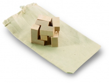 Logotrade promotional giveaways photo of: Wooden puzzle in cotton pouch