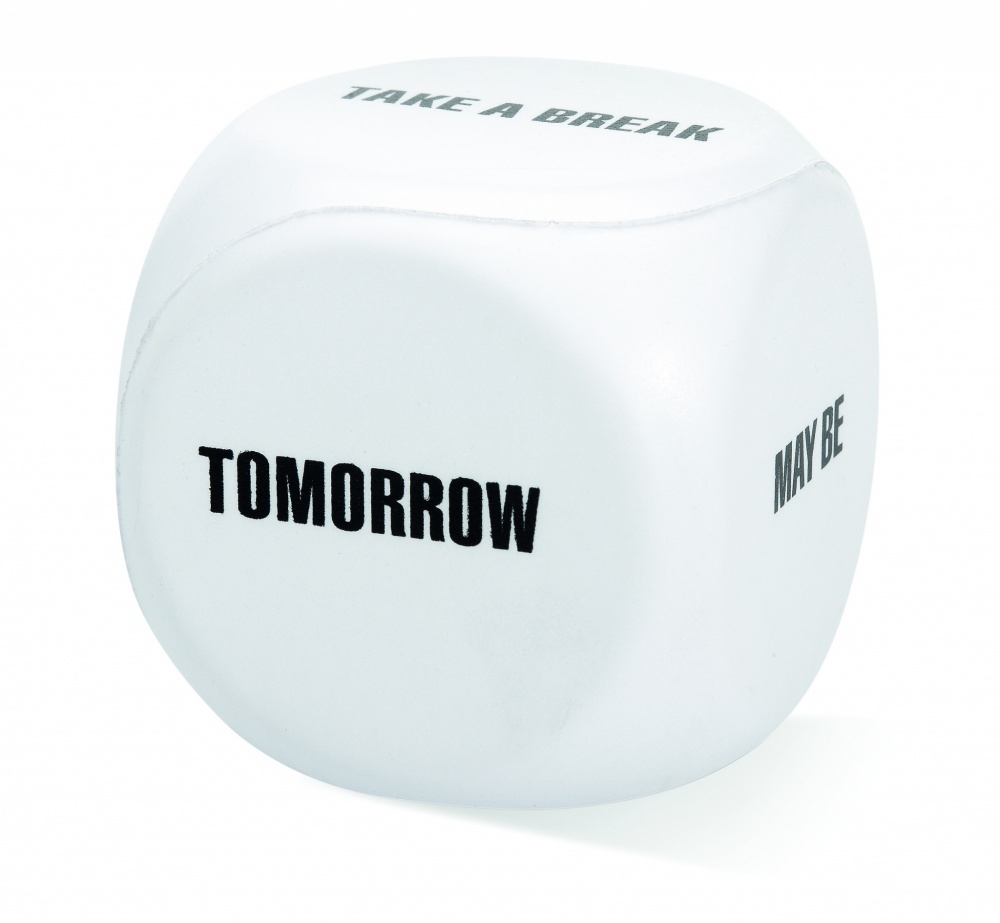 Logo trade promotional merchandise image of: Anti-stress decision dice