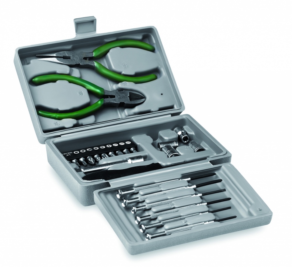 Logo trade corporate gift photo of: Foldable 25 piece tool set