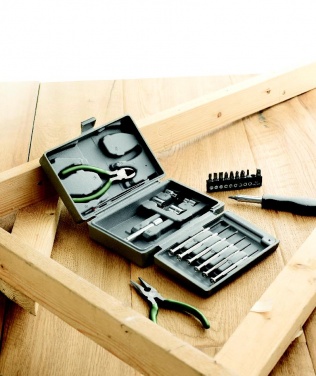 Logo trade promotional item photo of: Foldable 25 piece tool set