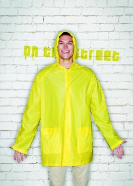 Logo trade promotional gifts image of: PVC raincoat with hood