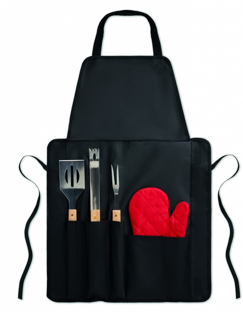 Logotrade promotional gift image of: BBQ apron with BBQ tools