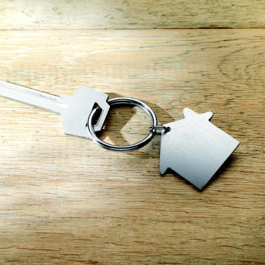 Logo trade promotional item photo of: Metal key holder house Lahti