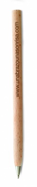 Logo trade advertising product photo of: Wooden ball pen