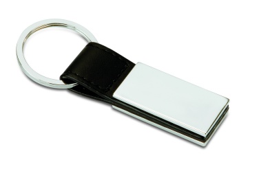 Logo trade promotional products picture of: PU and metal key ring Kuopio