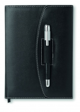 Logo trade promotional merchandise photo of: A5 notebook portfolio with pen