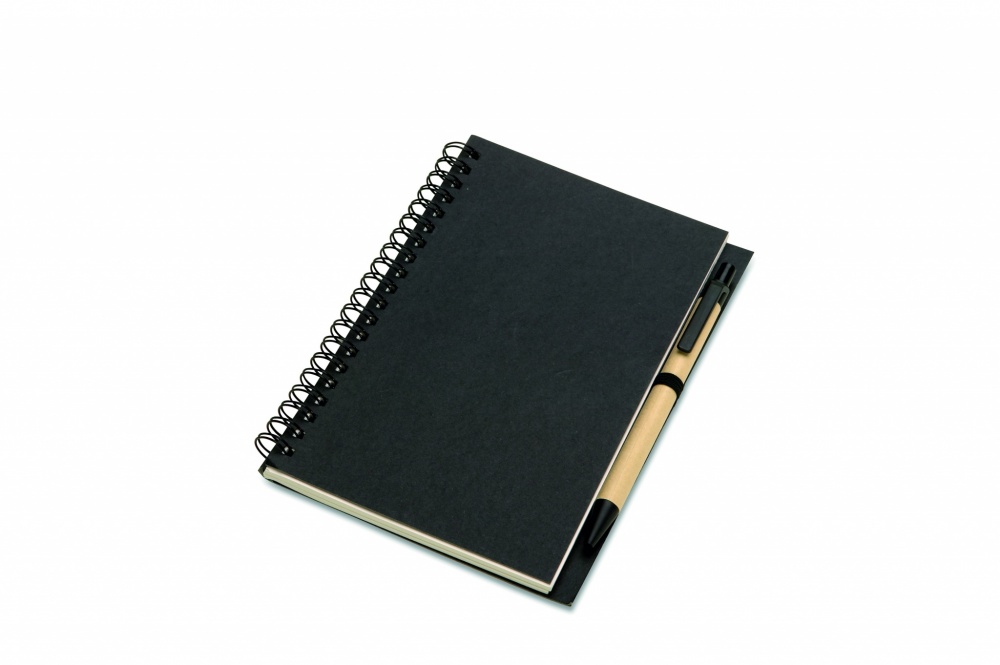 Logo trade promotional item photo of: B6 Recycled notebook with pen