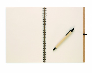 Logo trade promotional merchandise image of: Recycled notebook with pen