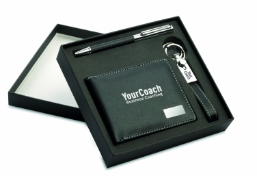 Logo trade corporate gifts picture of: Ball pen key ring and wallet Lappeenranta