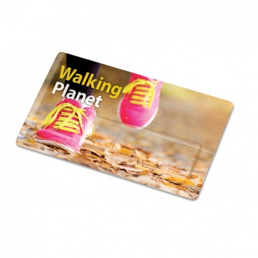 Logo trade promotional merchandise image of: Creditcard. USB flash 4GB