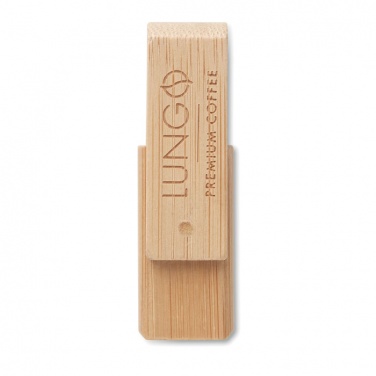 Logo trade promotional giveaways picture of: Bamboo USB    16GB