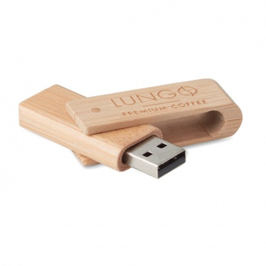 Logo trade promotional merchandise picture of: Bamboo USB    16GB