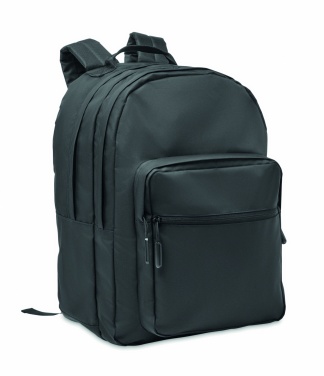 Logo trade corporate gifts image of: 300D RPET laptop backpack