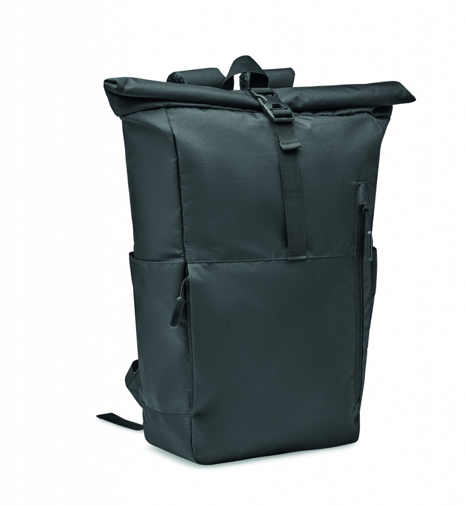 Logotrade business gift image of: 300D RPET rolltop backpack