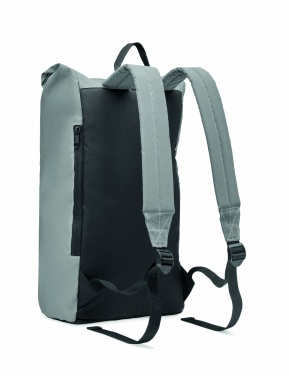 Logo trade promotional giveaway photo of: Reflective Rolltop backpack