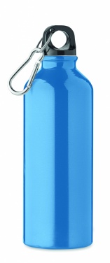 Logo trade promotional products picture of: 500 ml single-walled water bottle made of recycled aluminum with a carabiner