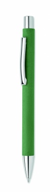 Logo trade advertising products image of: Recycled paper push ball pen