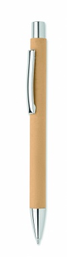 Logo trade promotional item photo of: Recycled paper push ball pen