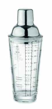 Logotrade promotional product picture of: Glass cocktail shaker 400 ml